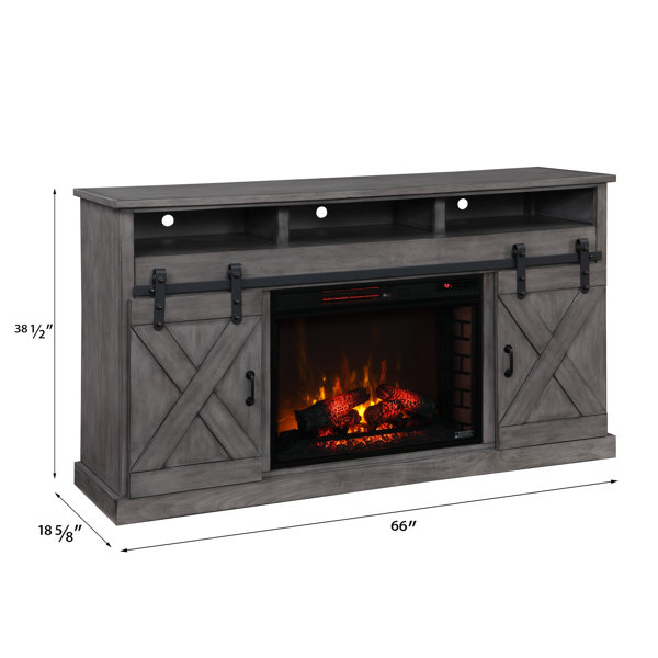 Sand & Stable Downton TV Stand for TVs up to 70" with Fireplace